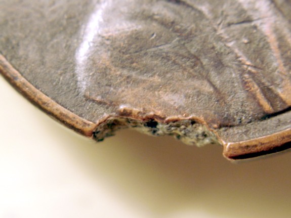 1984-Lincoln-Memorial-Cent---Chewed-Up-Or-Clipped-Planchet?